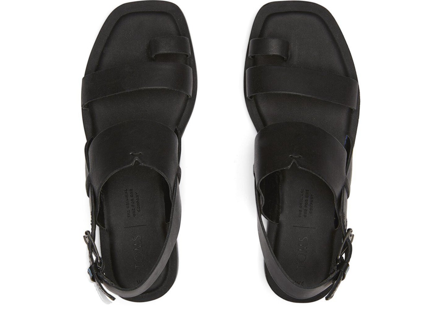 Toms Freya Sandals Black - Womens - 34856-PQBW